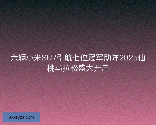 六辆小米SU7引航七位冠军助阵2025仙桃马拉松盛大开启 六辆小米SU7引航七位冠军助阵2025仙桃马拉松盛大开启